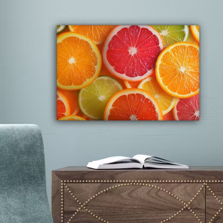 Fruit - Kleurrijk - Close up canvas 2cm klein -sfeer4