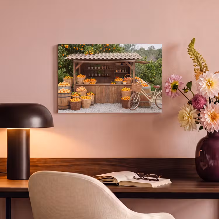 Canvas schilderij - Fruit - Markt - Landelijk - Fruit - Markt - Landelijk canvas 2cm klein
