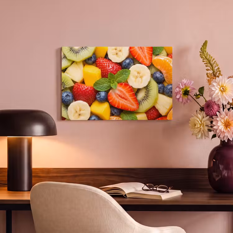 Fruit - Plakjes - Eten - Kleurrijk canvas 2cm klein -sfeer4