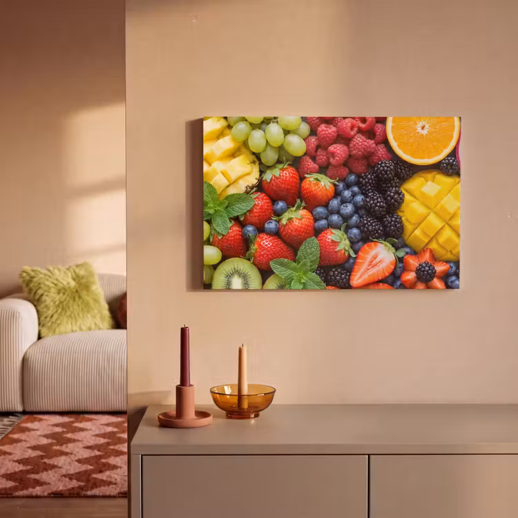 Fruit - Vers - Kleurrijk - Eten canvas 2cm klein -sfeer1