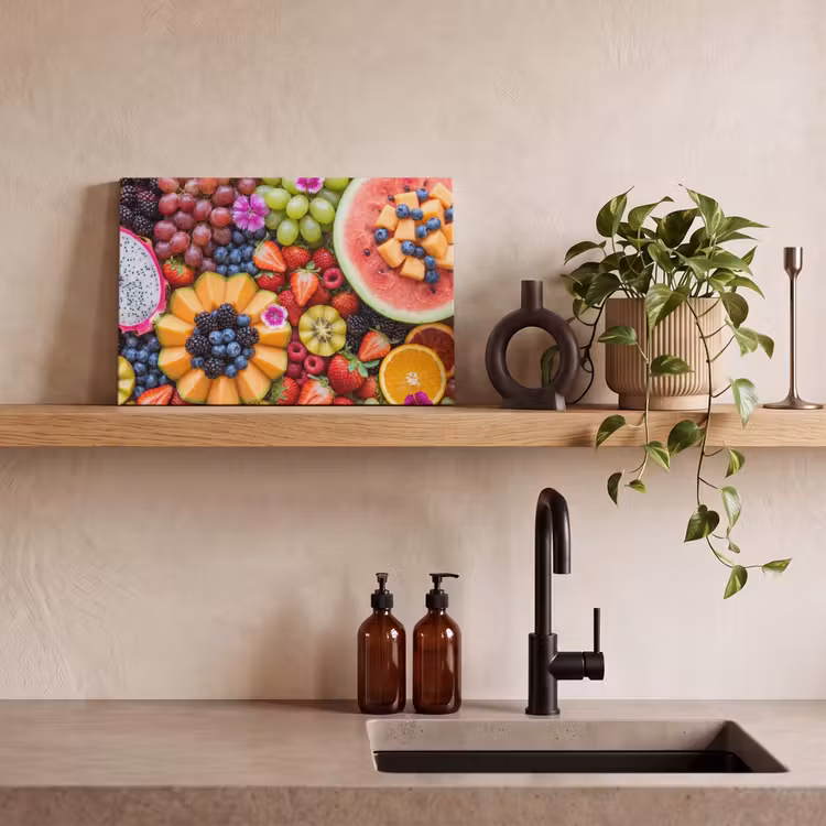 Fruit - Vers - Variatie - Eten - Kleurrijk canvas 2cm klein -sfeer3