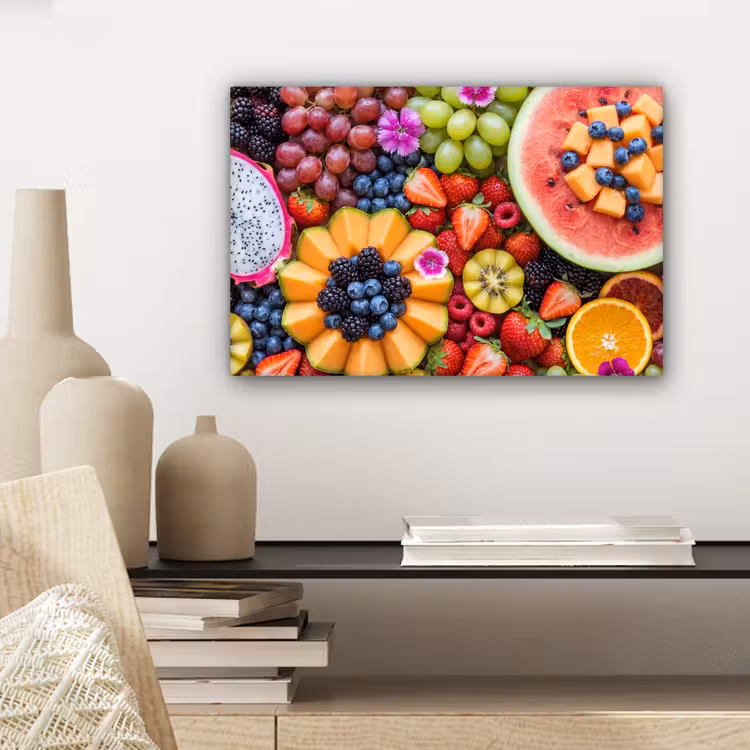 Fruit - Vers - Variatie - Eten - Kleurrijk canvas 2cm klein -sfeer6