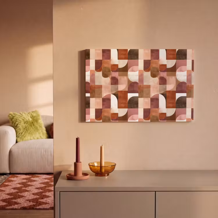 Geometrie - Modern - Retro canvas 2cm klein 34 -sfeer1