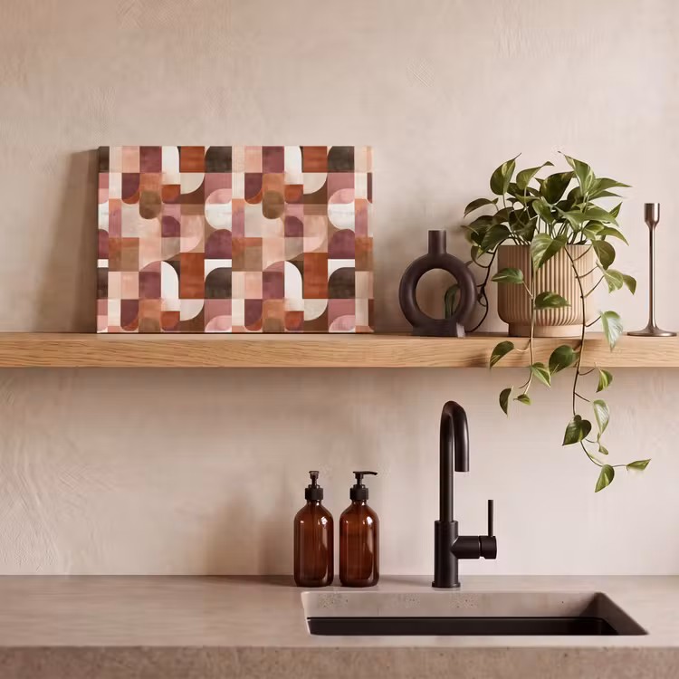 Geometrie - Modern - Retro canvas 2cm klein 34 -sfeer3