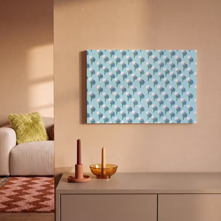 Golf - Ballen - Blauw canvas 2cm klein 34 -sfeer1