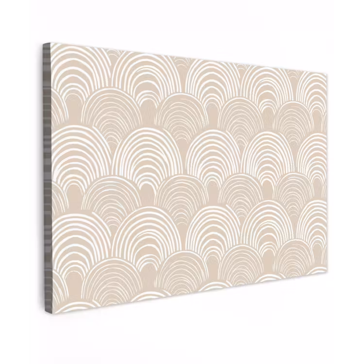 Golven - Structuur - Beige canvas 2cm klein 34 -z3d
