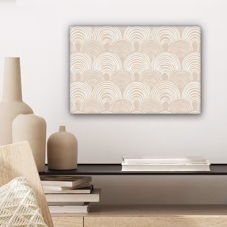 Golven - Structuur - Beige canvas 2cm klein 34 -sfeer6