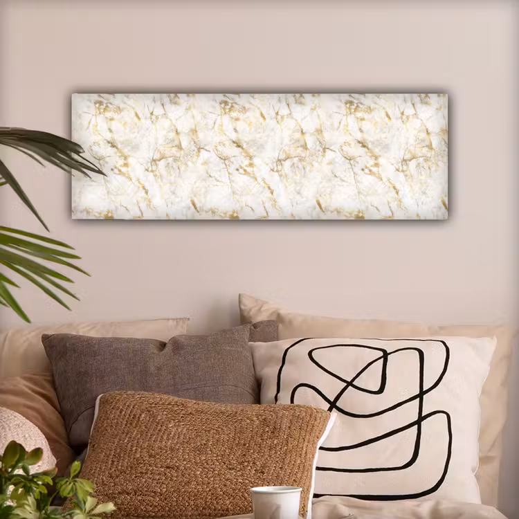 Goud - Licht - Nerf - Marmer canvas 2cm klein 828 -sfeer1