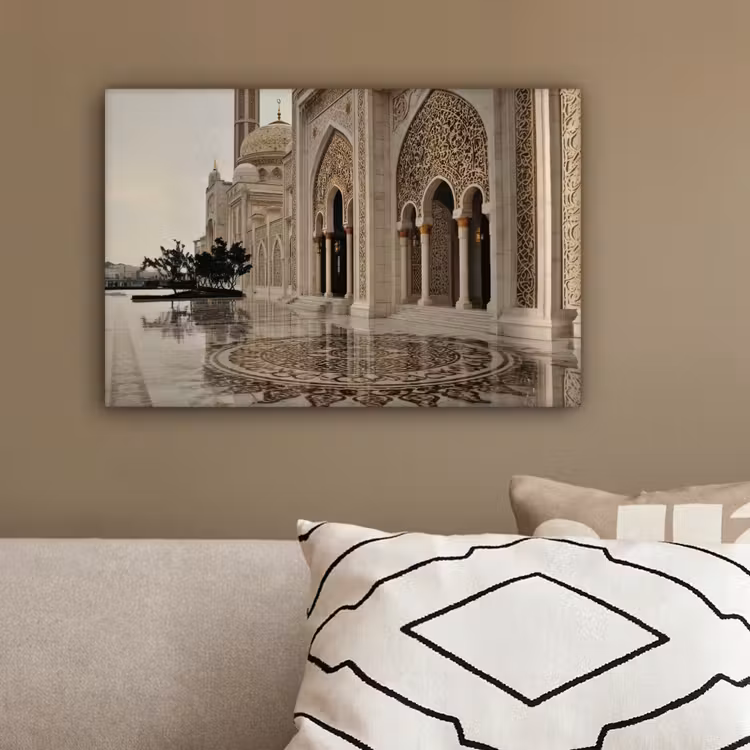 Gouden details - Marmer - Grote bogen canvas 2cm klein -sfeer3