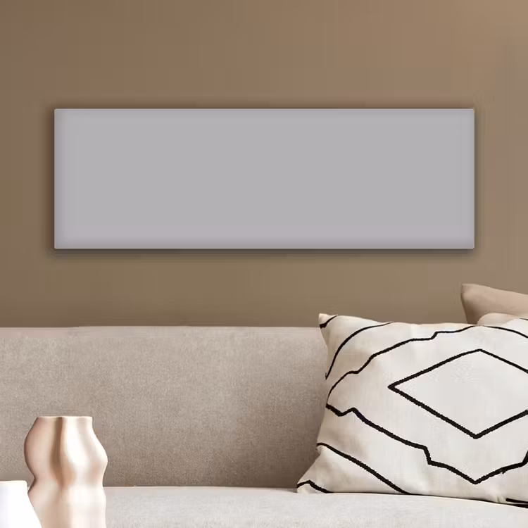 Grijs - Effen print canvas 2cm klein 828 -sfeer3