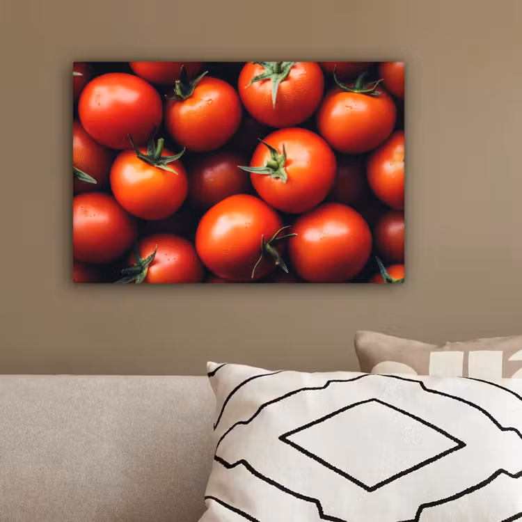 Groente - Rood - Tomaten canvas 2cm klein -sfeer3