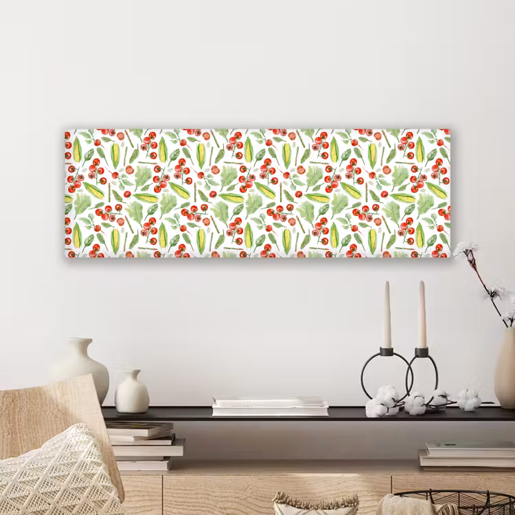 Groente - Tomaat - Maïs - Sla canvas 2cm klein 828 -sfeer6