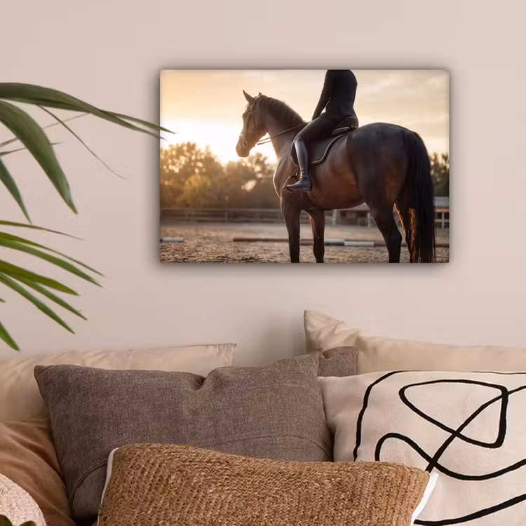 Harmonie - Ruiter - Zon canvas 2cm klein -sfeer1