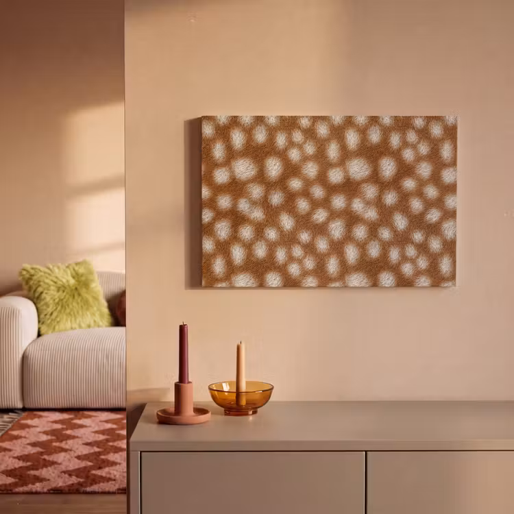Hert - Bruin - Vacht canvas 2cm klein 34 -sfeer1