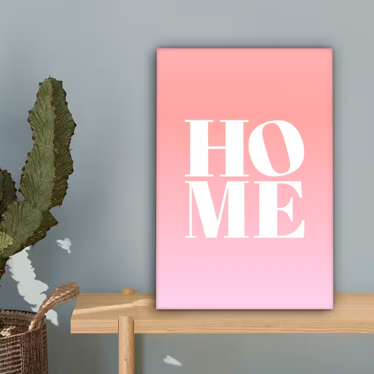 Home - Letters - Groot - Roze canvas 2cm klein -sfeer4