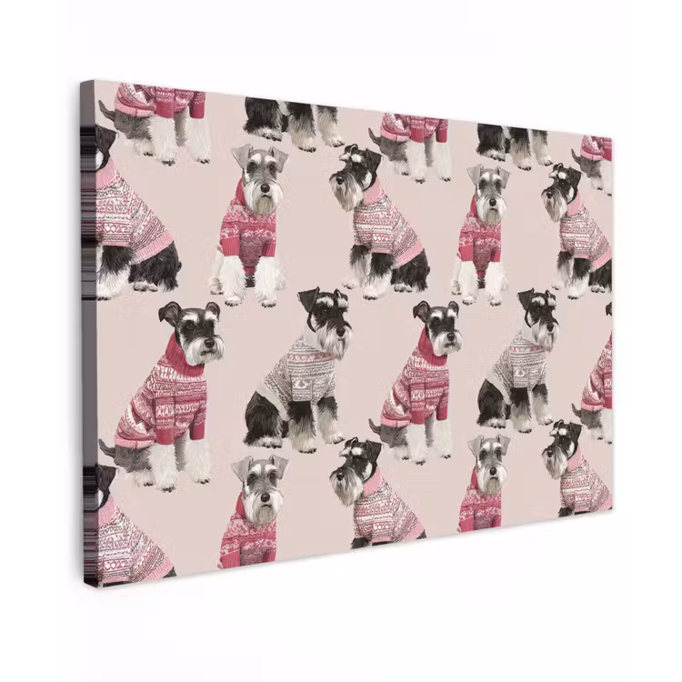 Honden - Truien - Rood canvas 2cm klein 34 -z3d