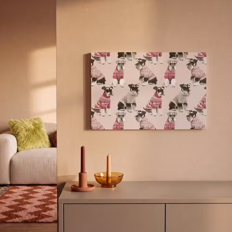 Honden - Truien - Rood canvas 2cm klein 34 -sfeer1