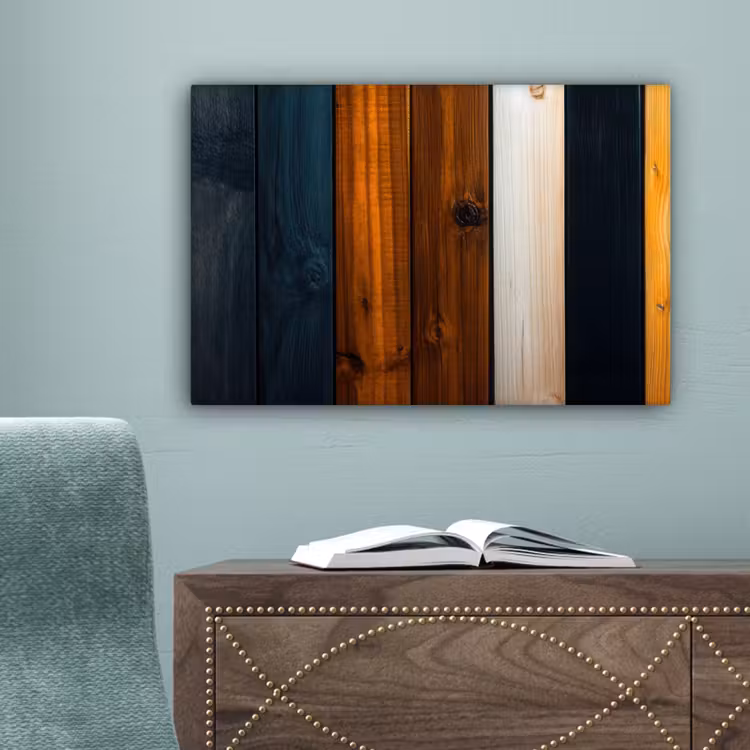Hout - Planken - Donker - Warm canvas 2cm klein -sfeer4
