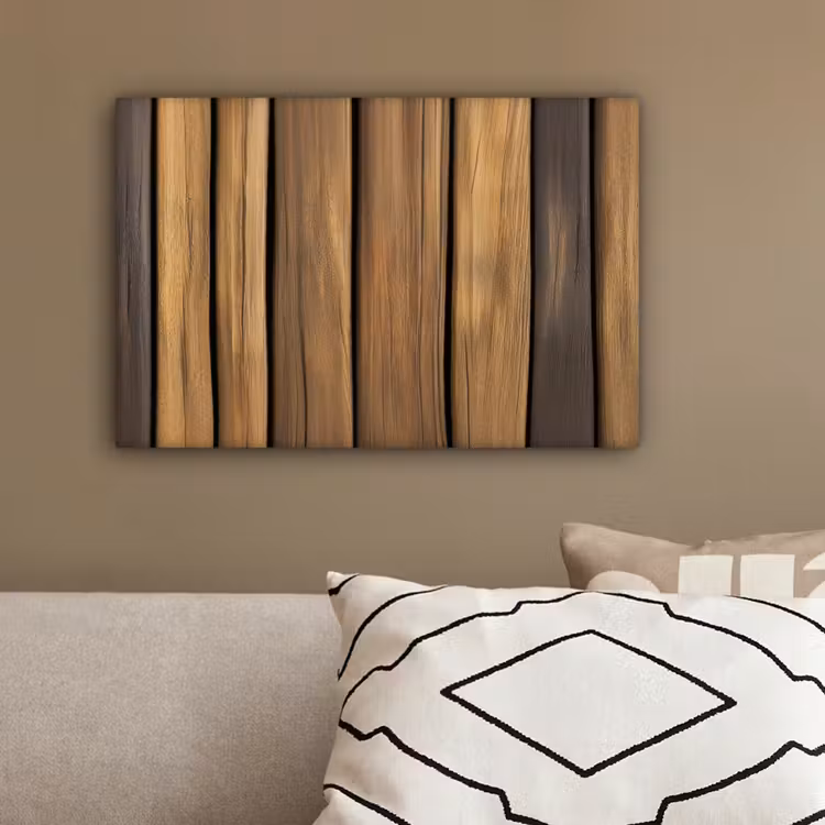 Hout - Planken - Natuurtinten canvas 2cm klein -sfeer3