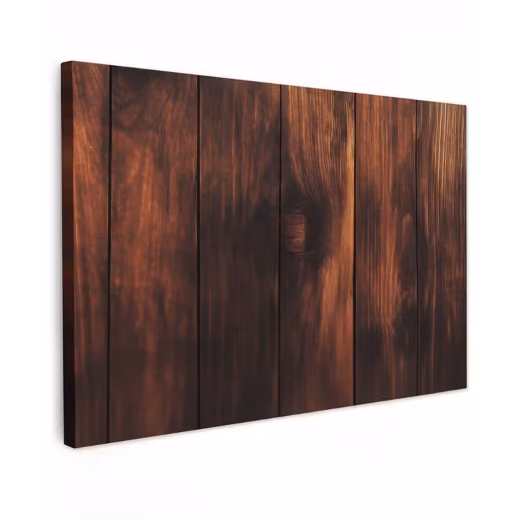 Hout - Planken - Vintage - Donkerbruin canvas 2cm klein -z3d