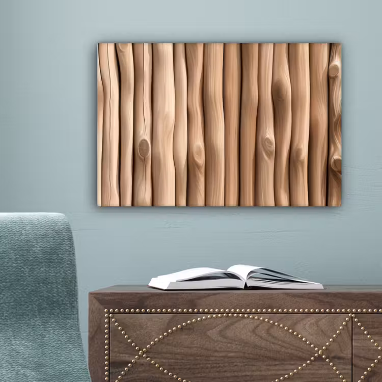 Hout - Stam - Lichtbruin canvas 2cm klein -sfeer4