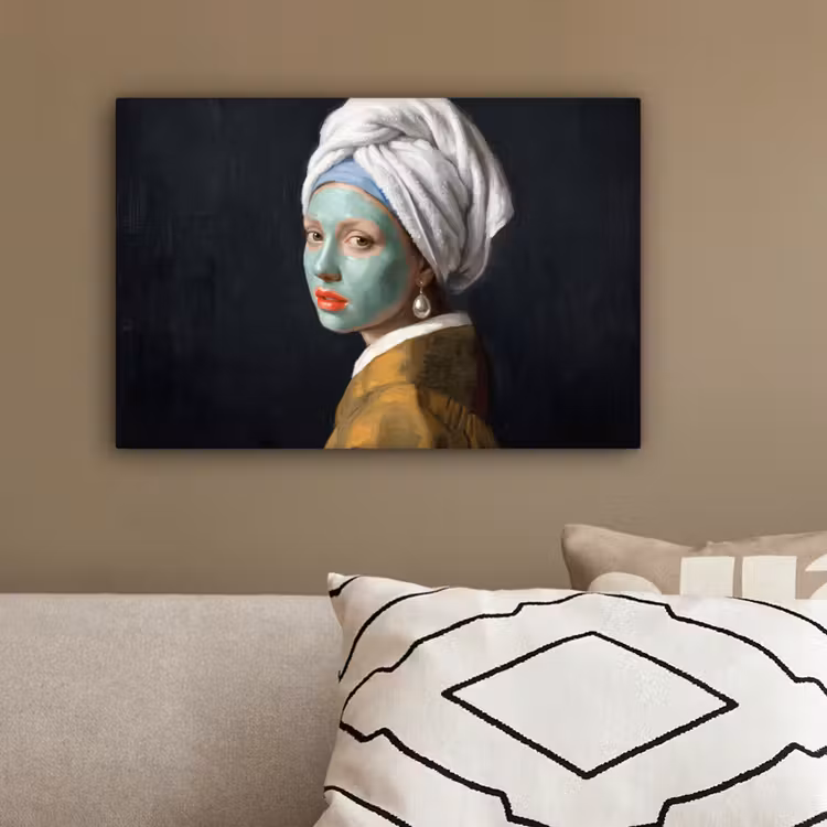 Iconisch - Modern - Kleurrijk canvas 2cm klein -sfeer3