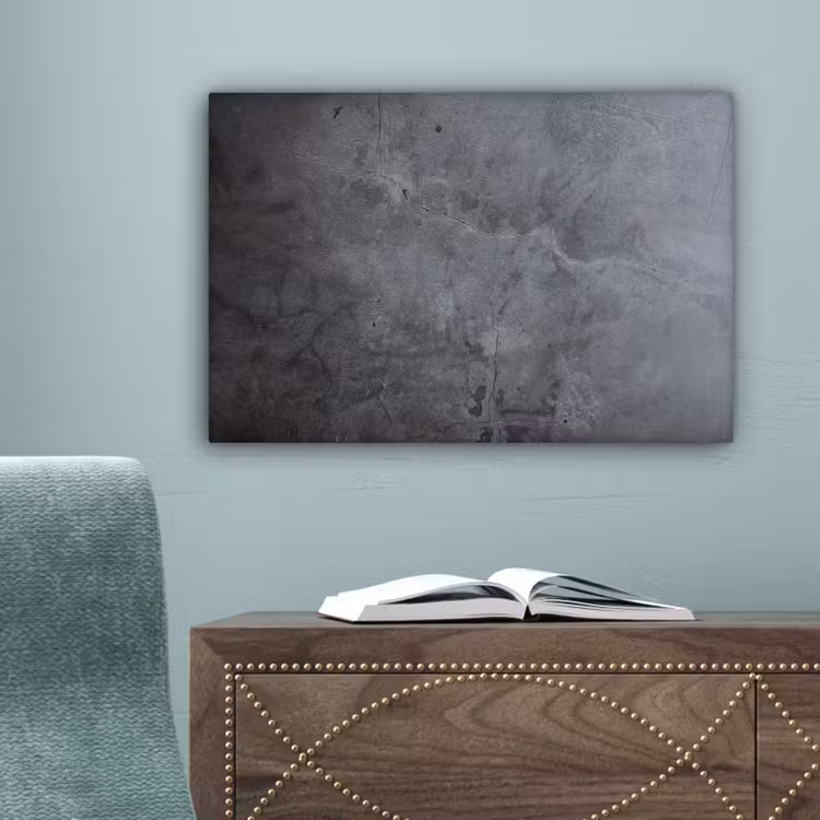 Industrieel - Beton - Grijs - Leisteen - Retro canvas 2cm klein -sfeer4