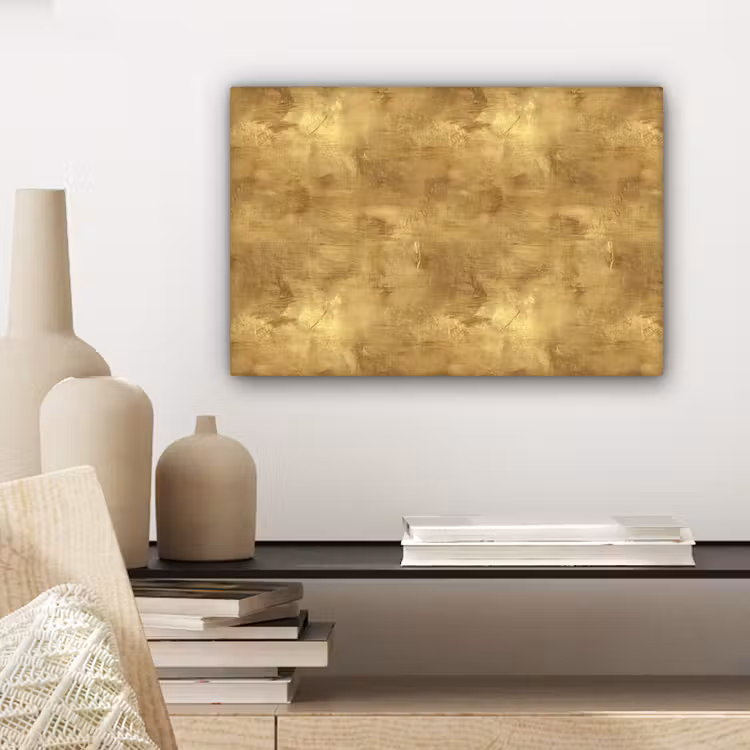 Industrieel - Textuur - Goud canvas 2cm klein 34 -sfeer6