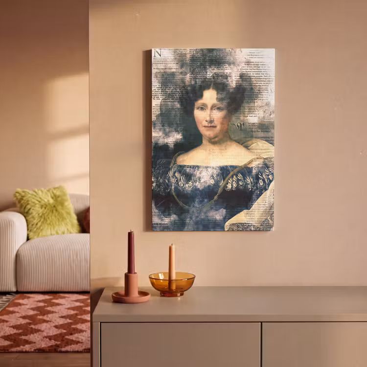 Johanna Henriette Engelen - Dubois Drahonet - Krant canvas 2cm klein -sfeer1