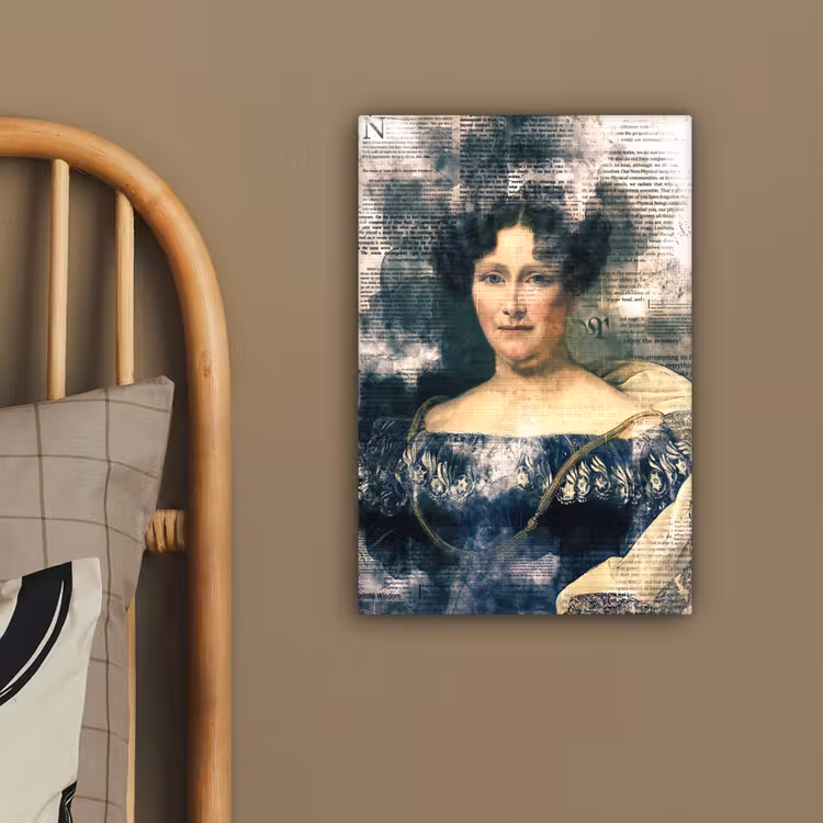Johanna Henriette Engelen - Dubois Drahonet - Krant canvas 2cm klein -sfeer3