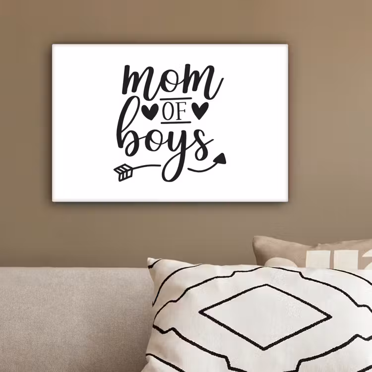 Jongens - Moederdag - Quotes canvas 2cm klein -sfeer3