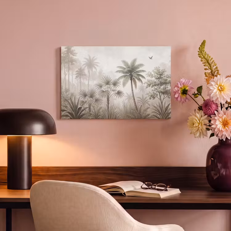 Jungle - Palmbomen - Natuur canvas 2cm klein -sfeer4
