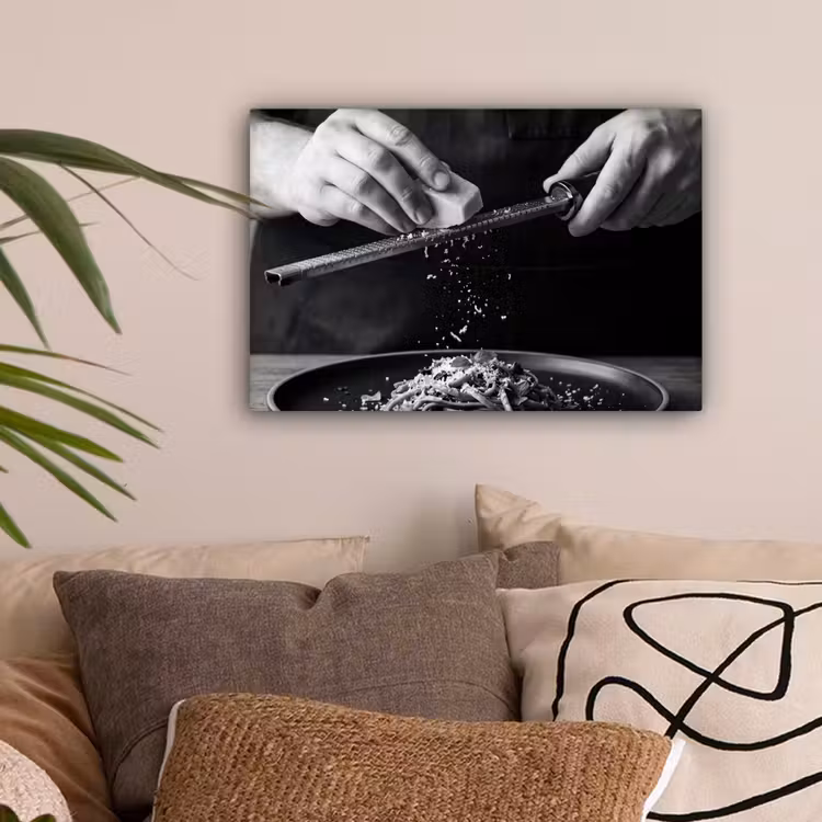 Kaas - Pasta - Rasp canvas 2cm klein -sfeer1
