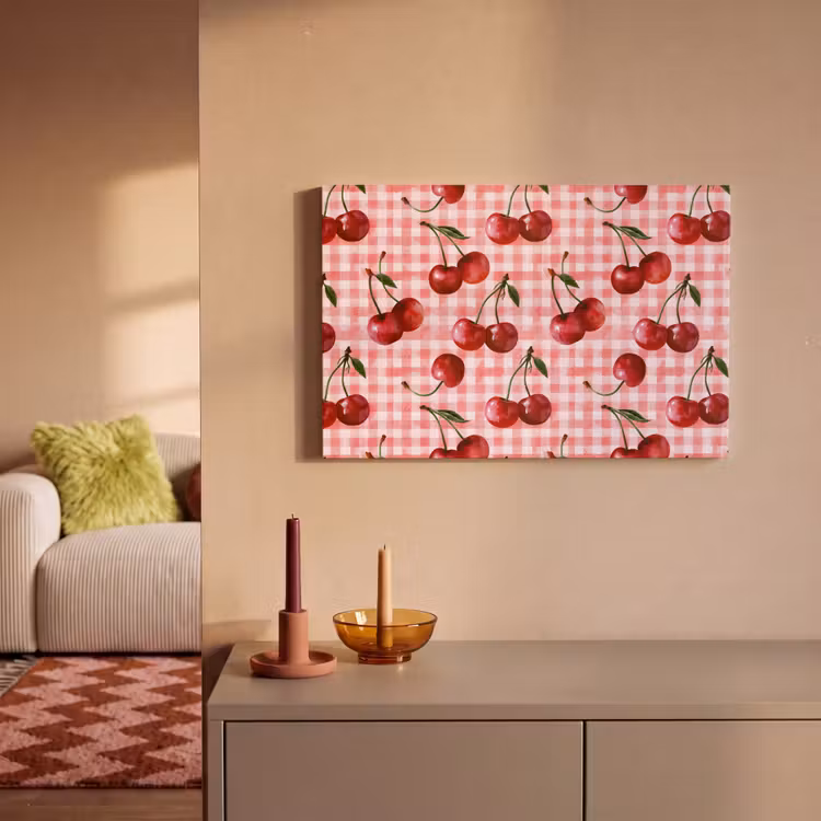 Kersen - Blokken - Rood canvas 2cm klein 34 -sfeer1