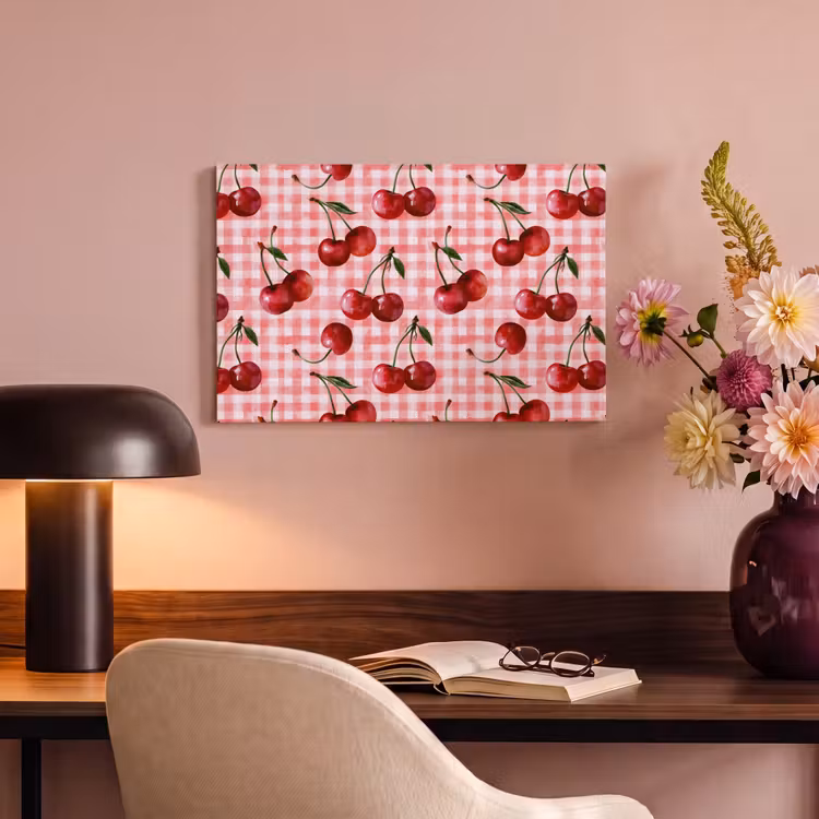 Kersen - Blokken - Rood canvas 2cm klein 34 -sfeer4