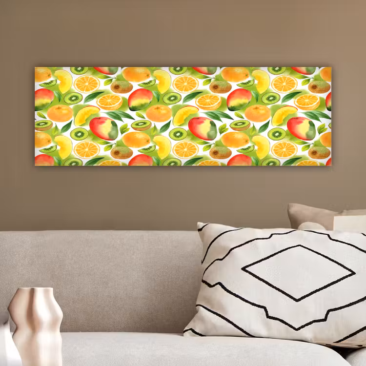 Kiwi - Sinasappel - Mango - Perzik canvas 2cm klein 828 -sfeer3