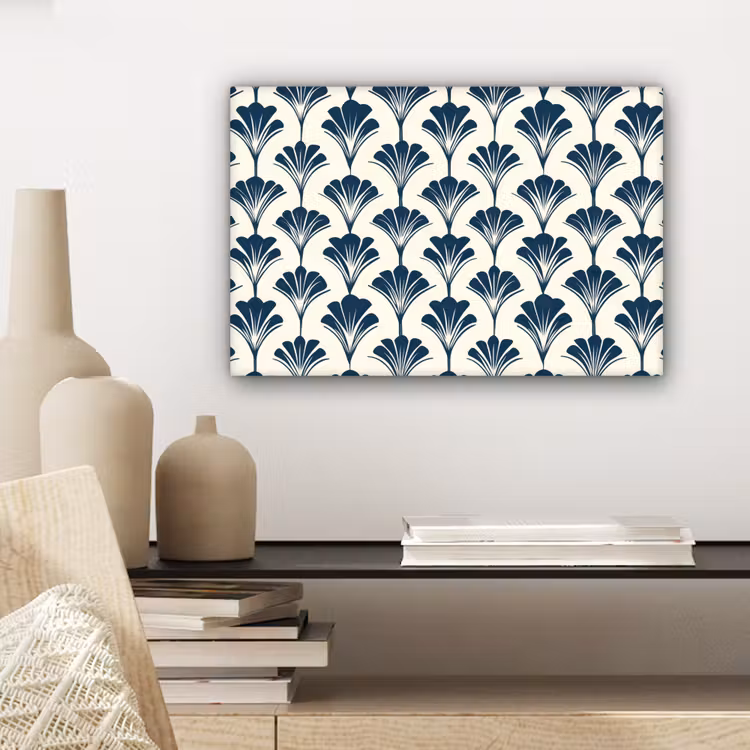 Klassiek - Motief - Blauw canvas 2cm klein 34 -sfeer6