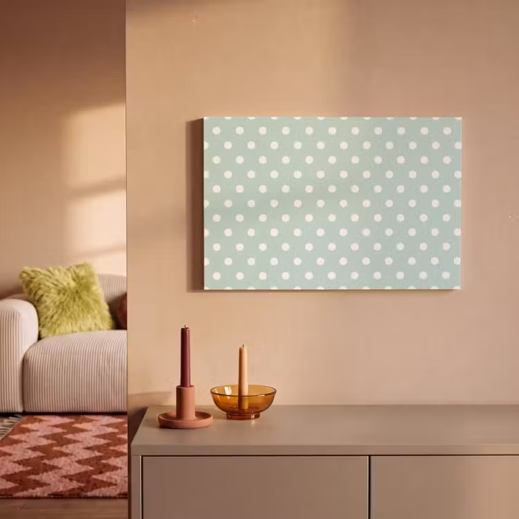 Klassiek - Polka - Groen canvas 2cm klein 34 -sfeer1