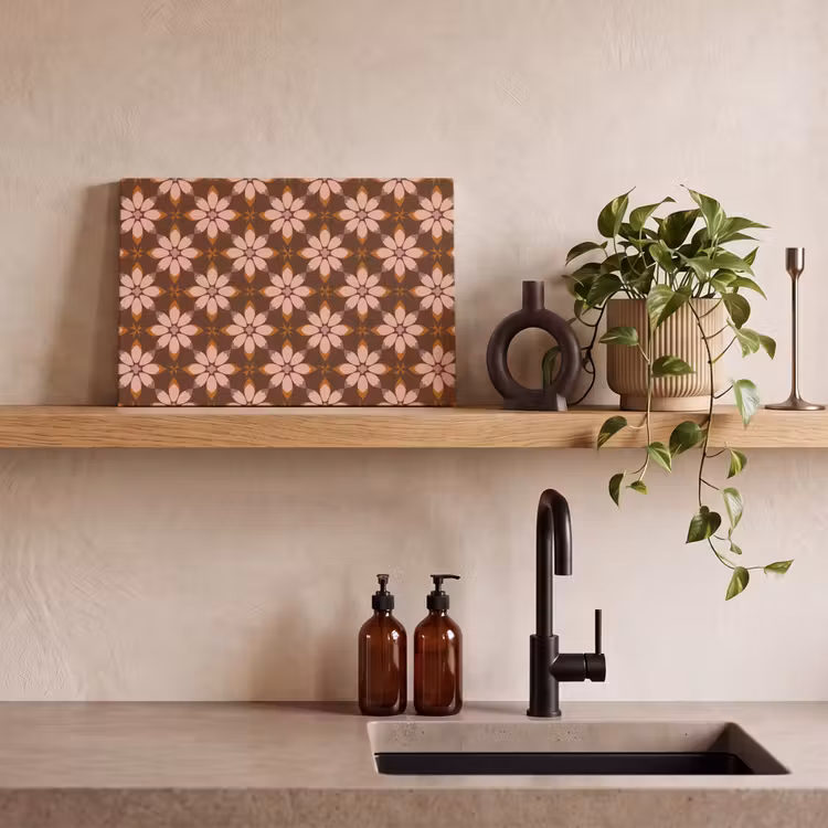 Klassiek - Retro - Bruin canvas 2cm klein 34 -sfeer3