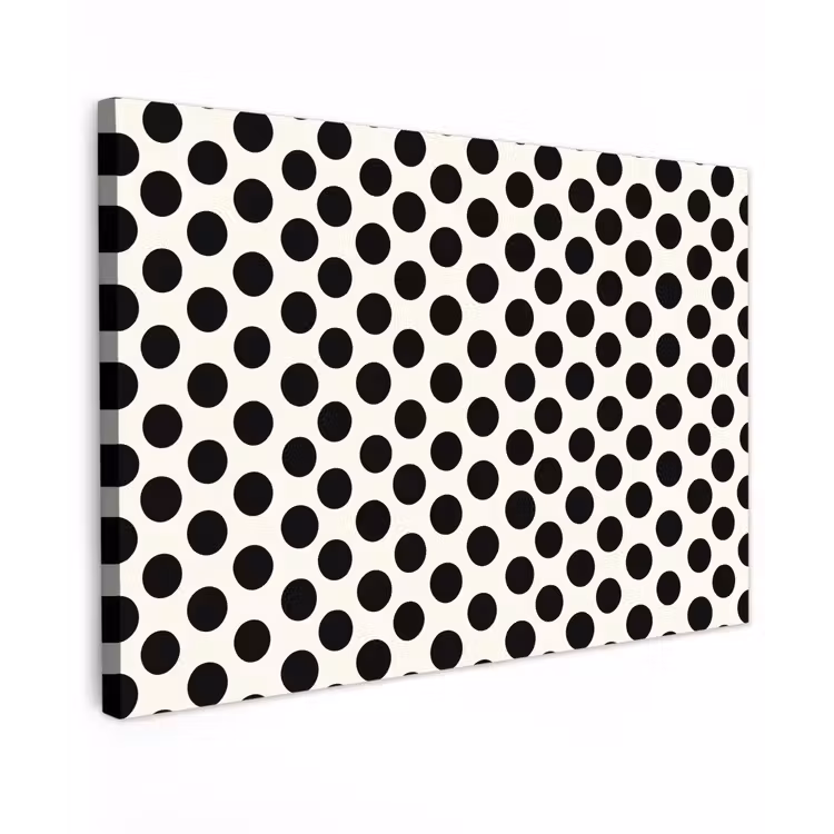 Klassiek - Stippen - Zwart canvas 2cm klein 34 -z3d