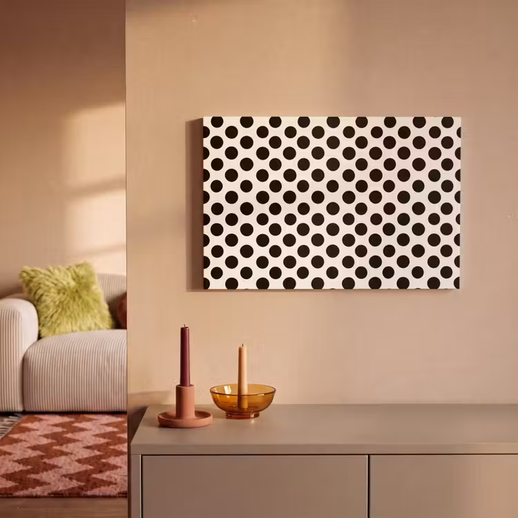 Klassiek - Stippen - Zwart canvas 2cm klein 34 -sfeer1