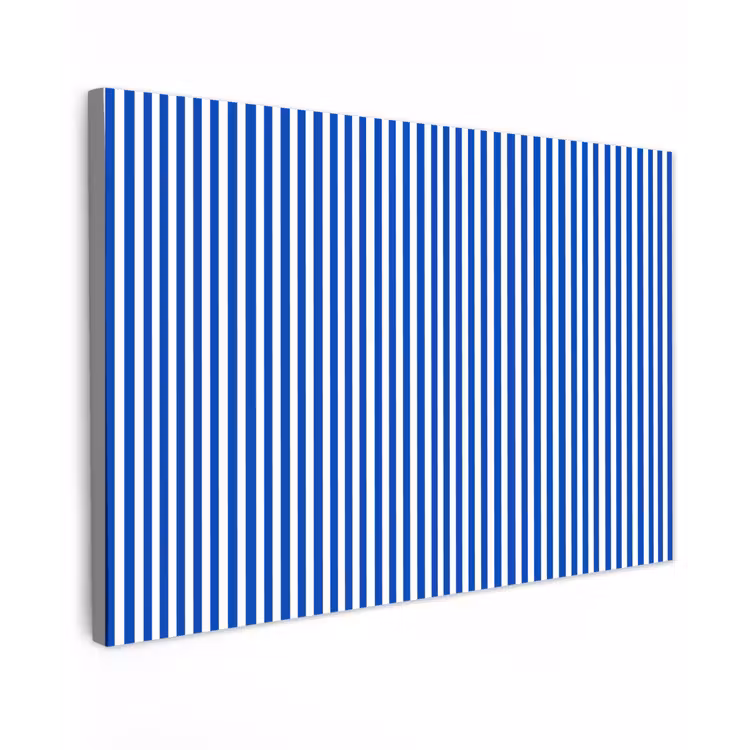 Klassiek - Strepen - Blauw canvas 2cm klein 34 -z3d