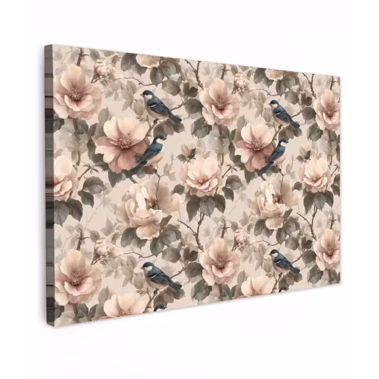 Klassiek - Vogels - Kleurrijk canvas 2cm klein 34 -z3d