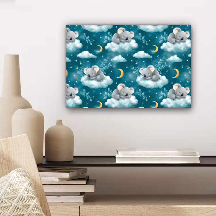Koala's - Betoverend - Blauw canvas 2cm klein 34 -sfeer6
