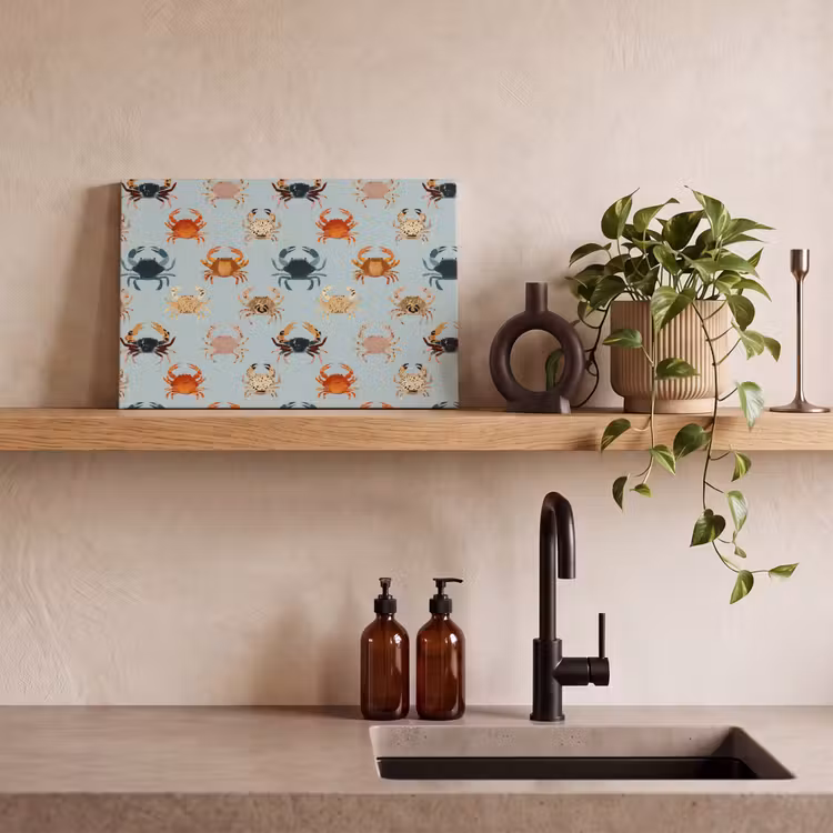 Krabben - Speels - Kleurrijk canvas 2cm klein 34 -sfeer3