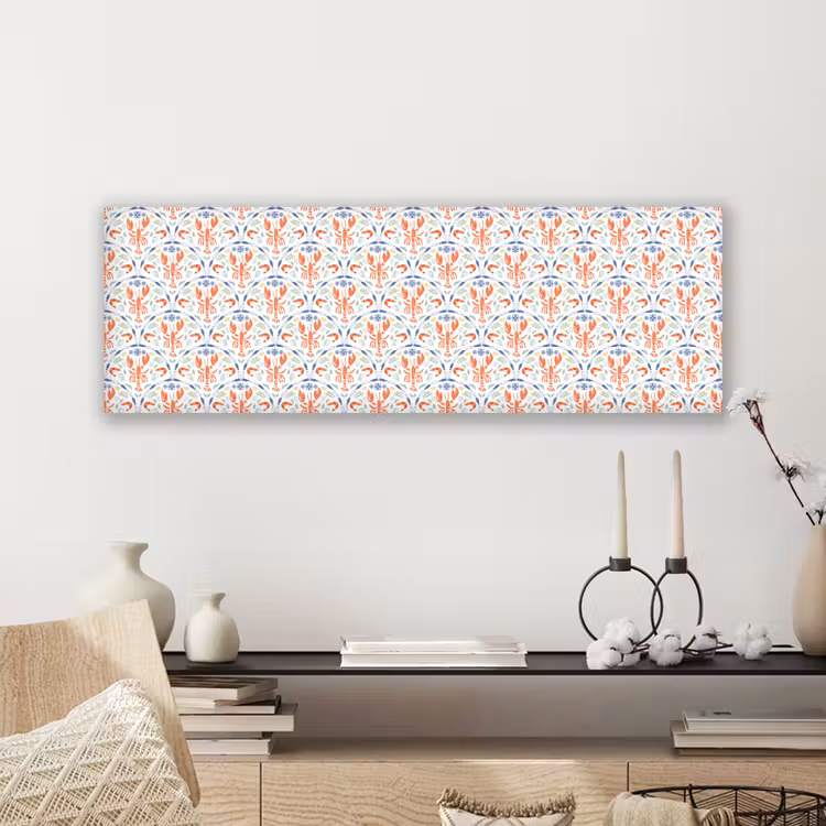 Sfeer - Oranje - Blauw - Groen canvas 2cm klein 828 -sfeer6