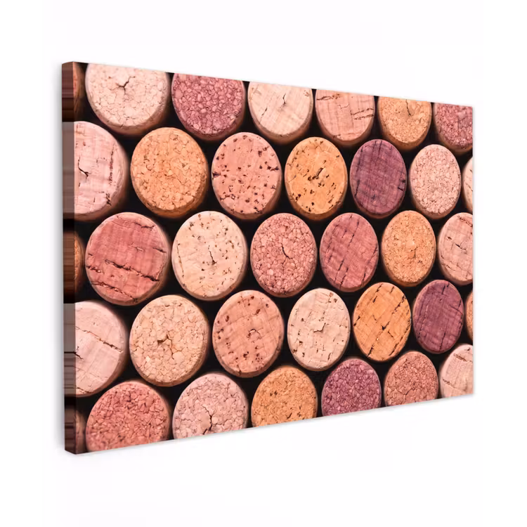 Kurk - Patroon - Abstract - Modern - Rood canvas 2cm klein -z3d