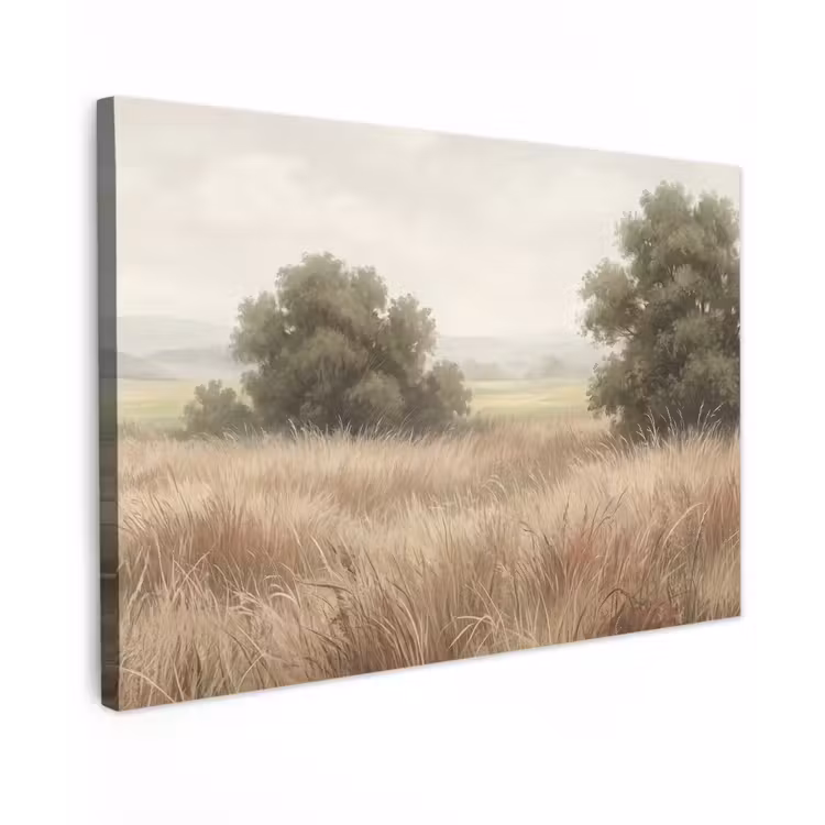 Landschap - Minimalistisch - Beige canvas 2cm klein -z3d
