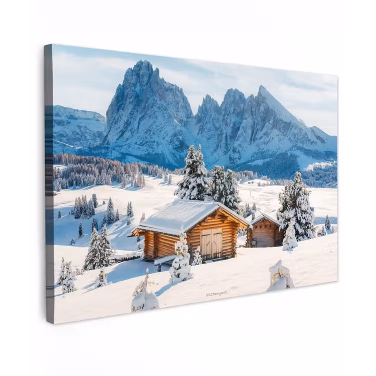 Landschap - Winter - Sneeuw canvas 2cm klein -z3d