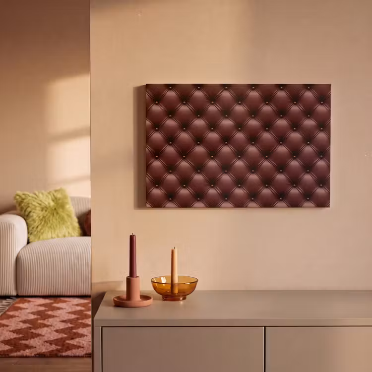 Leer - Patroon - Bordeaux canvas 2cm klein 34 -sfeer1